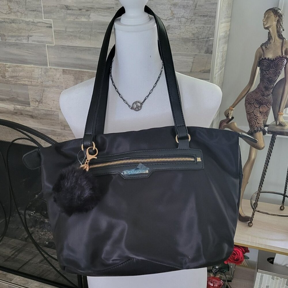 Rampage Classic Nylon Tote Bag, NWT